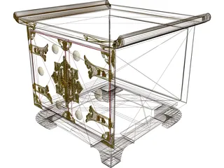 Oriental Rack 3D Model preview