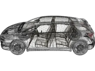Citroen DS5 3D Model preview