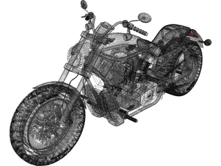 Harley-Davidson VROD 3D Model preview