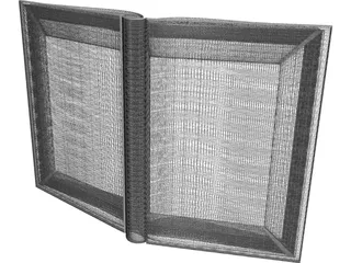 Book Open 3D Model preview