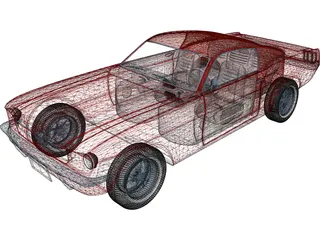 Ford Mustang (1967) 3D Model preview