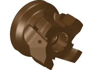 Aluminum Face Mill 3D Model preview