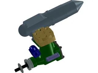OS Nitro Engine Class 90 3D Model preview