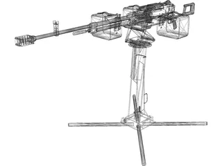 Kord Machine Gun 6P50-3 3D Model preview