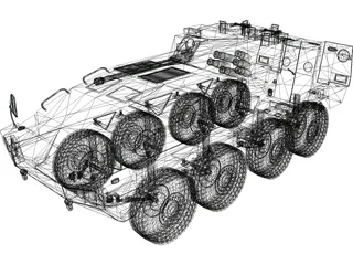 KTO Rosomak 3D Model preview