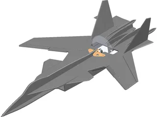 SU-47 Berkut Foam Electric RC 3D Model preview