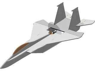 F-15 Eagle RC Foamy 3D Model preview