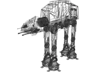 Star Wars Imperial ATAT 3D Model preview