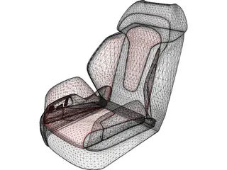 Child Seat 3D Model preview