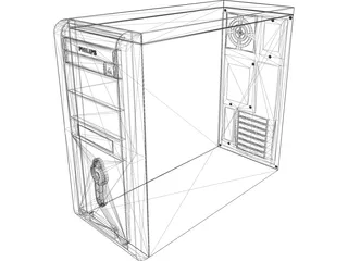 Philips Computer Case 3D Model preview