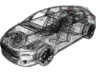Citroen DS5 (2012) 3D Model preview