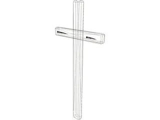 Roman Cross 3D Model preview