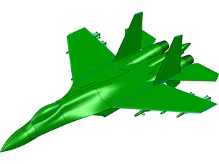Sukhoi Su-27 Flanker 3D Model preview