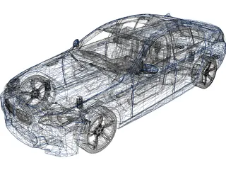 BMW M5 (2012) 3D Model preview