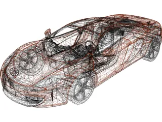 McLaren MP4-12C 3D Model preview