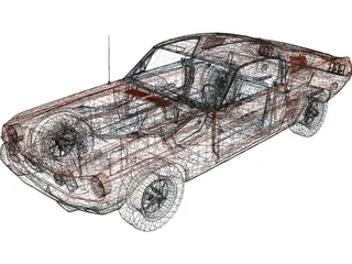 Ford Mustang Shelby GT500 3D Model preview