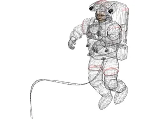 Astronaut 3D Model preview