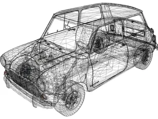 Austin Mini Cooper S (1965) 3D Model preview