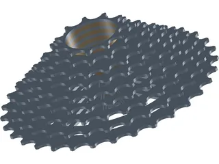 MTB Cassette 9-Speed 11-32t 3D Model preview