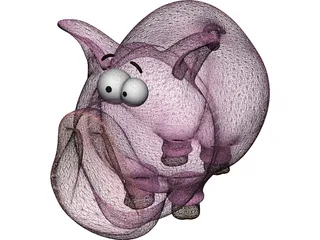 Pig Toy 3D Model preview