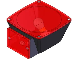 Trailer Tail Light 3D Model preview