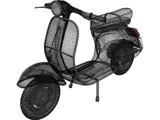 Scooter Vespa 3D Model preview