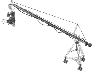 Camera on Crane 3D Model preview