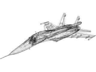 Sukhoi Su-34 Fullback 3D Model preview