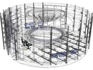 Office Conference Room 3D Model preview