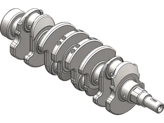 Crankshaft 3D Model preview