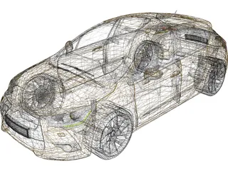 Citroen DS4 3D Model preview