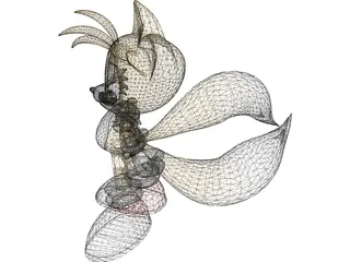 Tails Sonic 3D Model preview