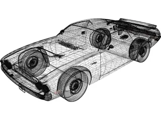 Dodge Challenger (1970) 3D Model preview