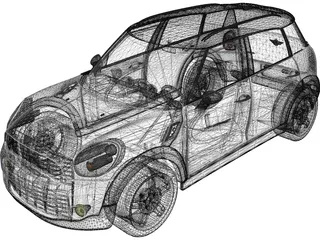 Mini Cooper Countryman 3D Model preview