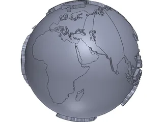 Earth 3D Model preview
