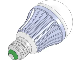 LED Light Bulb Type D 3D Model preview