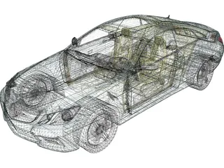 Mercedes-Benz E500 C207 Coupe 3D Model preview