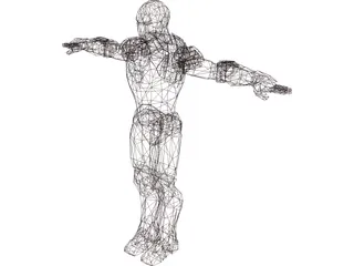 Iron Man Low Poly 3D Model preview