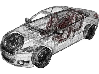 Volvo C70 (2010) 3D Model preview