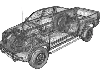 Toyota Tundra Pickup (1999) 3D Model preview