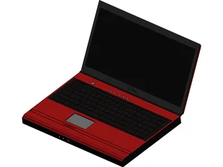Toshiba Laptop 3D Model preview