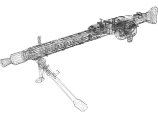MG42 3D Model preview