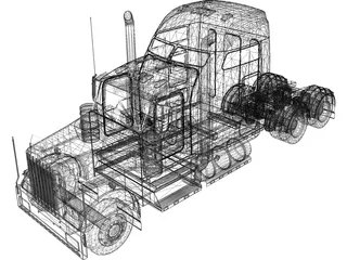 Peterbilt 379 3D Model preview