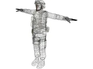 Soldier 3D Model preview