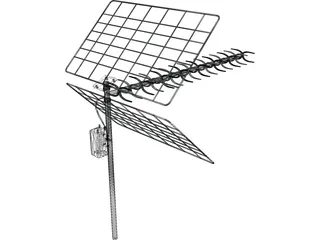 TV Antenna 3D Model preview
