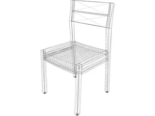 Ethnicraft EX1 Chair 3D Model preview