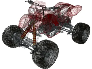 Quad 4x4 3D Model preview