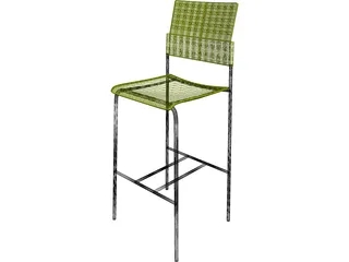 Chair Bar 3D Model preview