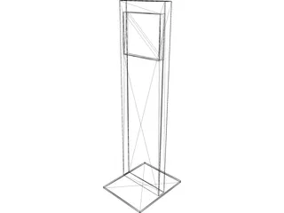 Touch Screen Pole 3D Model preview
