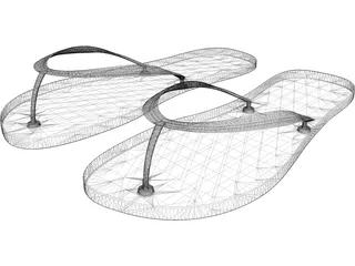 Sandals 3D Model preview